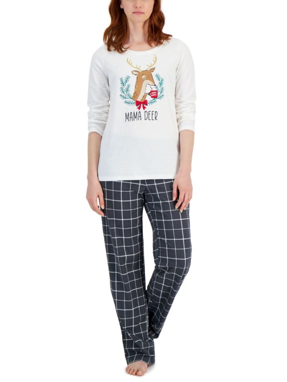 Family Pajamas Womens Matching Mama Deer Mix It Family Pajama Set